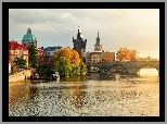Czechy, Praga, Europa, Miasto, Rzeka, Most