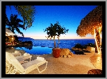 Hotel, Morze, Basen, Palmy