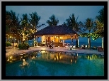 Hotel, Khama, Bali, Indonezja, Palmy