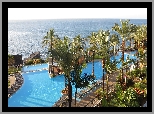 Hotel Pestana Promenade, Miejscowość Funchal, Madera, Portugalia,  Basen, Palmy, Morze, Ocean Atlantycki, Wakacje