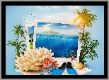 Lato, Wakacje, Ocean, Palmy