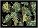 Zielone, Liście, 2D