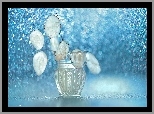 Miesiącznica roczna, Suche, Rośliny, Wazonik, Bokeh