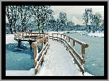 Zima, Most, Rzeka