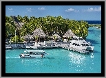 Ocean, Łodzie, Palmy, Kurort, St Regis, Bora Bora