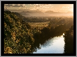 Rzeka Oise, Góry, Drzewa, Gmina Rieux, Francja