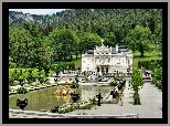 Park, Zamek, Linderhof, Niemcy