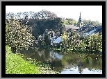 Rzeka, Domy, Samoise, Belgia