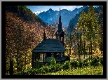 Słowacja, Jaworzyna Tatrzańska, Góry, Tatry, Kościół św Anny, Drzewa