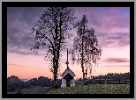 Kaplica, Heuberg Kapelle, Dwa, Drzewa, Kanton Lucerna, Szwajcaria