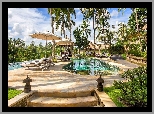 Hotel, Viceroy Bali, Basen, Palmy, Bali, Indonezja